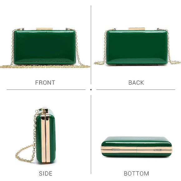Dasein Women Green Evening Formal Party Wedding Cocktail Prom Handbags - Picture 2 of 6